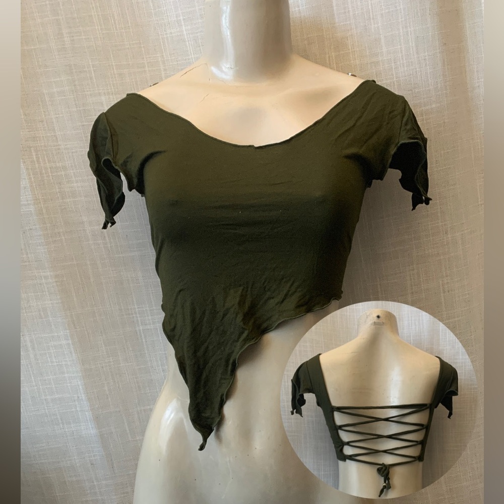 Olive Green Fairy Top